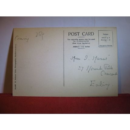 SHAKESPEARE'S HOUSE, STRATFORD UPON-AVON used antique postcard by E A Tyler =