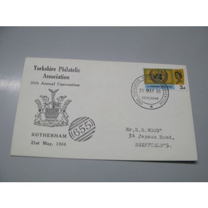 1966 GB Cover - Yorkshire Philatelic Society conference - Rotherham