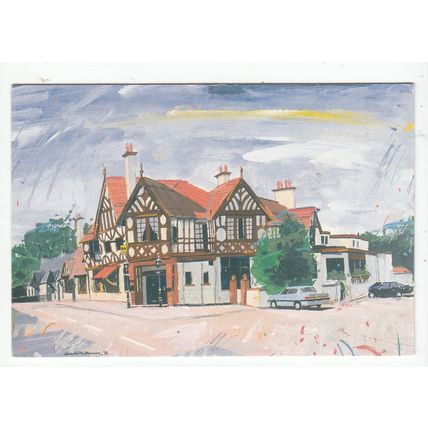 The Popinjay Hotel Rosebank Postcard Lanarkshire Scotland