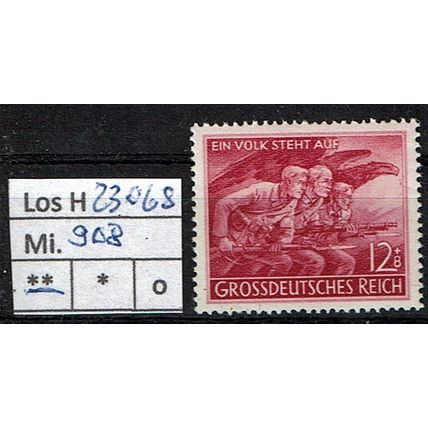 Los H23068: Deutsches Reich Mi. 908 **