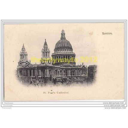 ST PAUL'S CATHEDRAL LONDON, ENGLAND, c1900s?, Postcard