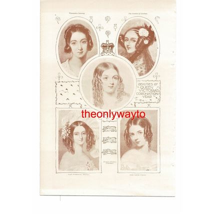 Beauties Of Coronation Years (More, Reverse), Book Illustration (Print), 1901/2