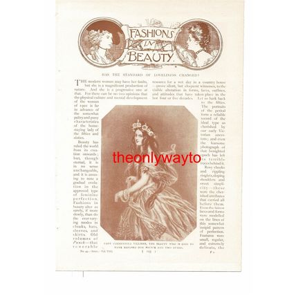 Lady Clementina Villiers (Lady Teresa Lister, Reverse), Book Illustration
