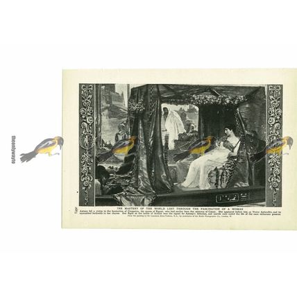 Anthony Fell Victim To Cleopatra, Book Illustration (Print), c1907