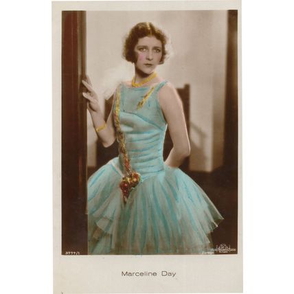 Marceline Day Film Actress Hand Coloured Tinted Real Photo Postcard