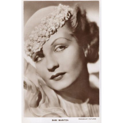 Sari Maritza Paramount Pictures Film Star Real Photo Postcard