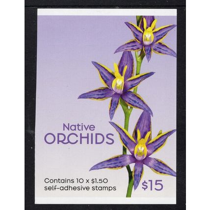 AUSTRALIA: 2025, ORCHIDS, CLEOPATRA'S NEEDLES, 4 MNH S/A BOOKLET STAMPS