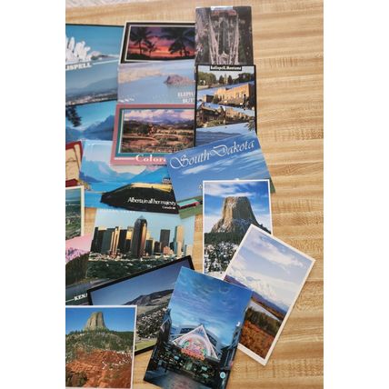 43 Mailed and New USA Postcards from Various States 1980's - 2000's
