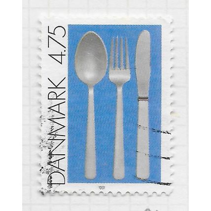 DENMARK DANMARK 1991 DANISH DESIGNS CUTLERY STEEL 4.74Kr USED