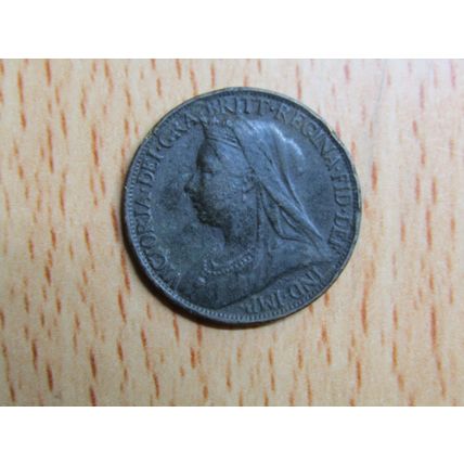 GB 1899 Victoria Farthing Coin