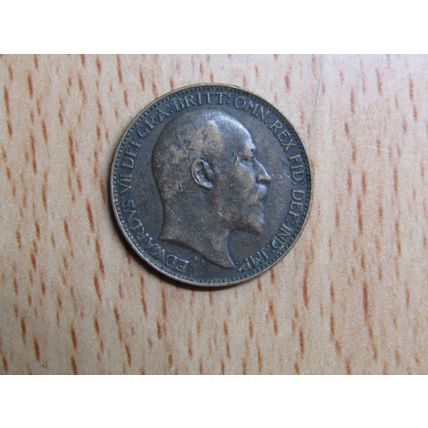 GB 1902 Edward VII Farthing Coin