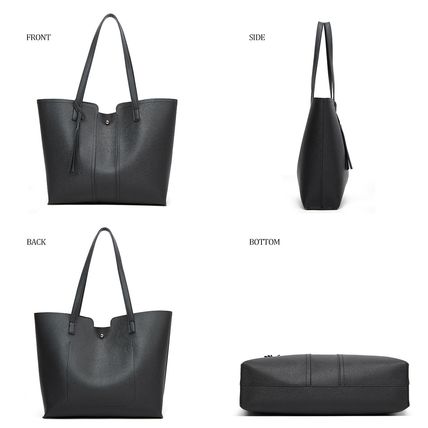 Women Pu Leather Handbag Messenger Shoulder Bag Lady Tote Purse Crossbody Black