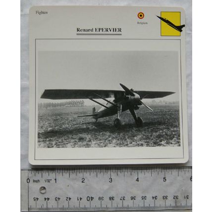 Renard Epervier - Belgium - Fighter - Collectors Club Card