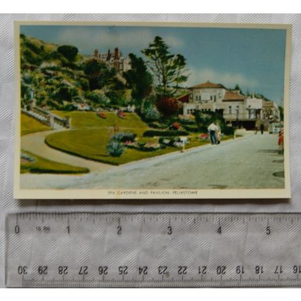 vintage postcard Spa Gardens & Pavilion Felixstowe