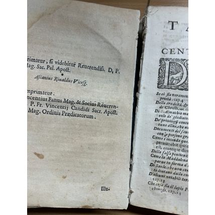 1652 DELLE STVORE DEL P.GIO STEFANO MENCHIO RELIGIOUS ITALIAN ANTIQUE BOOK (P4)