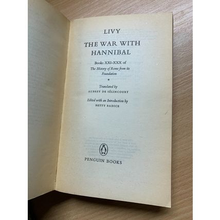 RARE* 1975 "A WAR WITH HANABAL" HISTORY OF ROME LIVY PAPERBACK BOOK (P3)