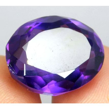 Natural 15.75 Ct Purple Color Amethyst Oval Cut Loose Gemstone