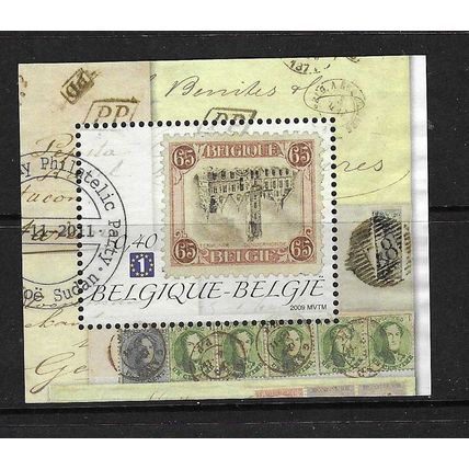 BELGIUM 2009 MONACOPHIL PROMOTION PART SHEET CUT OUT FROM ORIGINAL