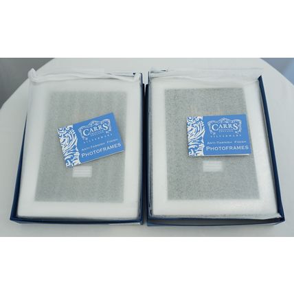 Harrods, Superb Pair Sterling Silver Photograph Frames, external; 220mm x 170mm