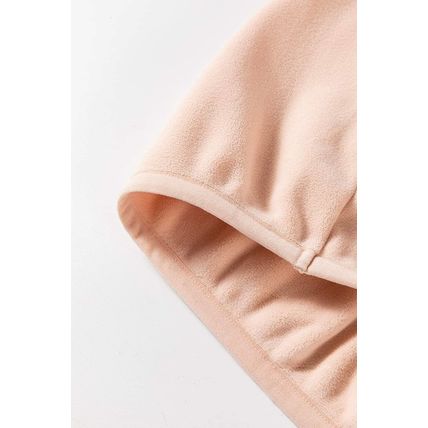 Light French Beige Colorblock Patchwork Half Zip Oversized Sherpa Hoodie