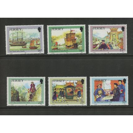 Jersey 587-592, 1992 William Mesny, VF, MNH (GB508)
