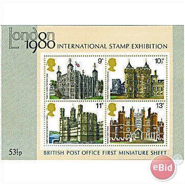 1978 Buildings Miniature Sheet MS1058 Mounted Mint