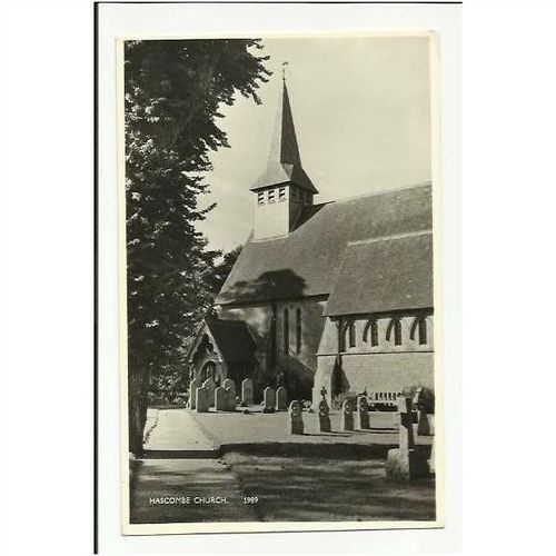 Surrey HASCOMBE Church Postcard by Megson (1989)