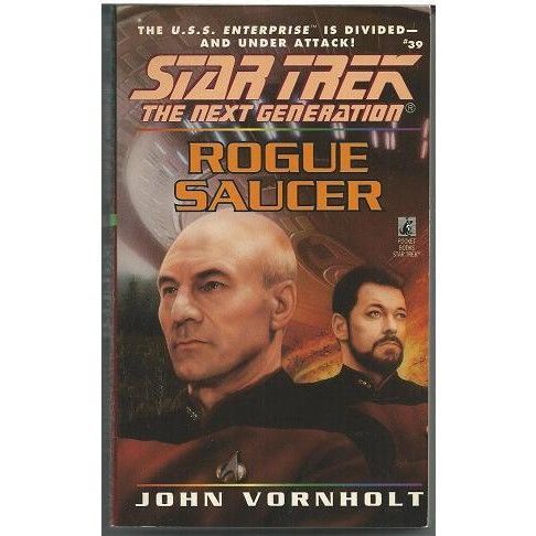 STAR TREK THE NEXT GENERATION ' ROGUE SAUCER ' paperback book (1996)