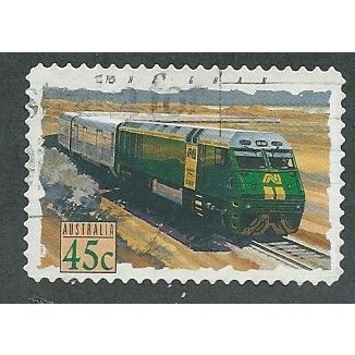 AUS 1993 45c (S/A) 'TRAINS- THE GHAN' FINE USED (EBID35-789)