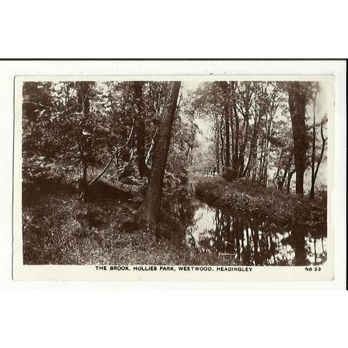 Yorkshire HEADINGLEY Hollies Park Brook Postcard by H. Burniston (33)