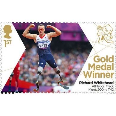 GB 2012 Paralympic Gold Athletics 200m Whitehead Unmounted Mint MNH SG3377 stamp