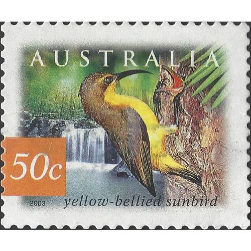 AUSTRALIA, BIRD, Yellow-bellied Sunbird, orange 2003, 50c, #3