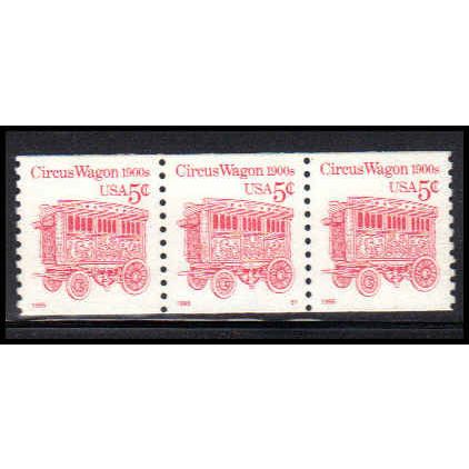 2452Dv 5c Circus Wagon Very Fine MNH LGG PNC S1/3 #on# PA2904