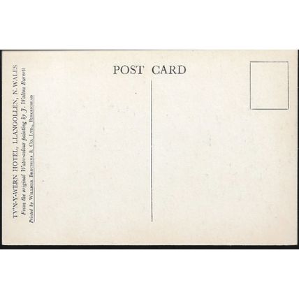 Llangollen, Denbighshire - Ty'n-y-Wern Hotel - postcard - Walton Burnett c.1960s