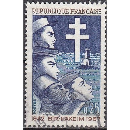 France 1967 Michel 1599 O Cote (2008) 0.30 € 25 Ans Victoire de Bir-Hakeim