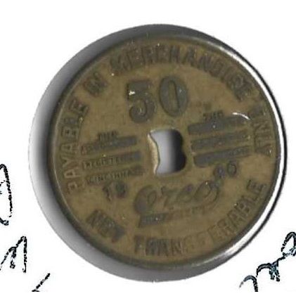 Bennedict Coal Co St. Charles VA. .50 cent Medal XF