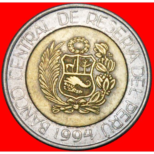 NAZCA CONDOR: PERU ★ 5 NEW SOLS 1994 BIMETALLIC! LOW START ★ NO RESERVE!