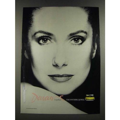 1986 Deneuve Perfume Ad - The Invisible Jewel