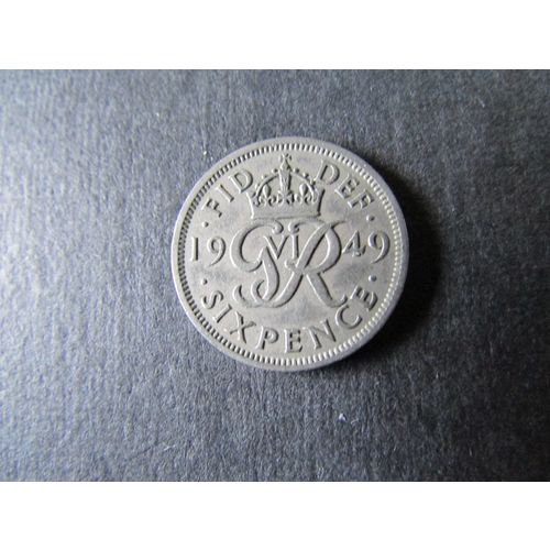 1949 GEORGE VI SIXPENCE FREE POST. AAX