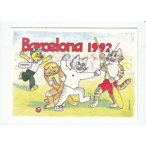 Cats Barcelona Olympic Games 1992 Postcard 276