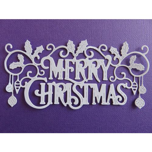 6 x Tattered Lace Die Cuts Merry Christmas #1