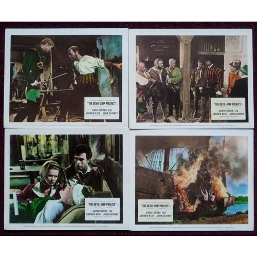 DEVIL-SHIP PIRATES, The (1963) original release UK F.O.H. / Lobby cards