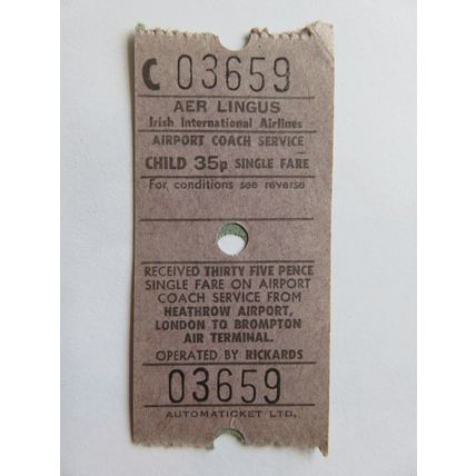 Aer Lingus Airport Coach Ticket #1