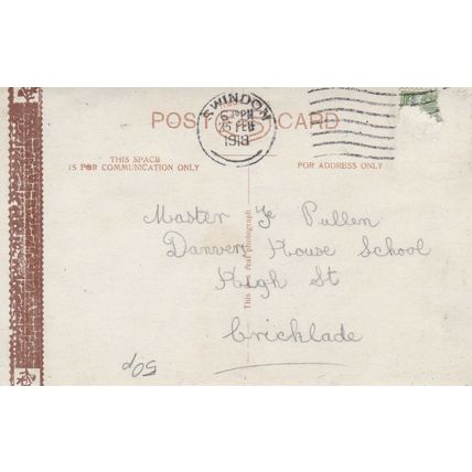 Horse Birthday Wishes Postcard 1918 used VGC