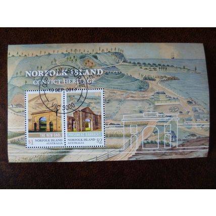 Norfolk Island 2017 Convict Heritage miniature sheet FDI stamp SGMS1274 Prisoner