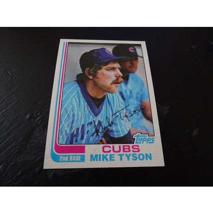 1982 Topps Card # 062 Mike Tyson Excellent-Mint (6) Chicago Cubs