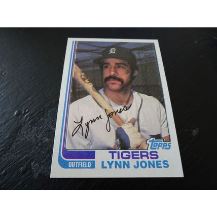 1982 Topps Card # 064A Lynn Jones Excellent-Mint (6) Detroit Tigers