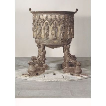 Nikolaus Decius Von Stettin German Monk Baptism Font Postcard