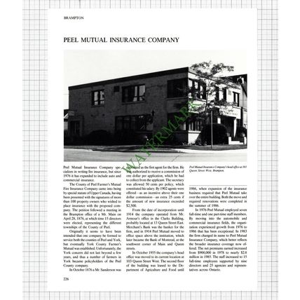 Brampton Canada Reynolds + Reynolds Dayton / Peel Mutual Insurance 1980s Article