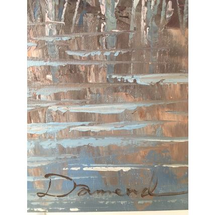 Original Oil Painting On Canvas Fishing Sailing Boats At Boatyard Dock